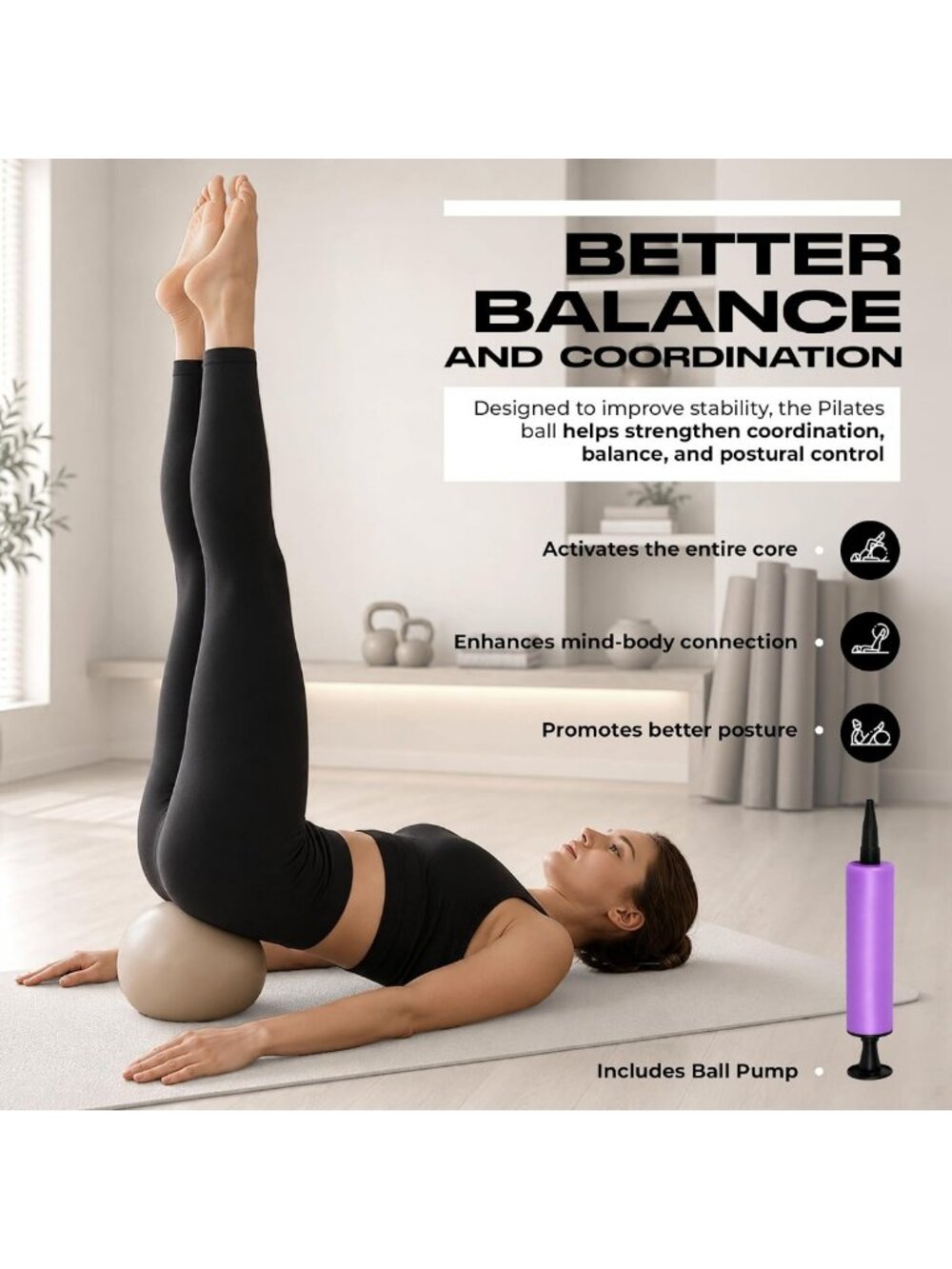 Complete Pilates Kit for Home Workouts – Resistance Bands, Ring, Ball & Discs - Picture 4 of 8